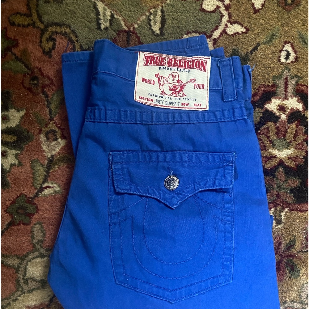 Deep Electric Blue Super T Joey True Religion jeans
